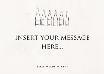 Custom Blank Wine Message Card