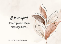 Custom I Love You Message Card